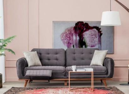 Three Seater Sofa Couch Upholstery Furniture Multifunction Couches Sofas 216cm